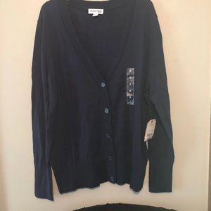 St. John’s Bay XL Navy Cardigan NWT